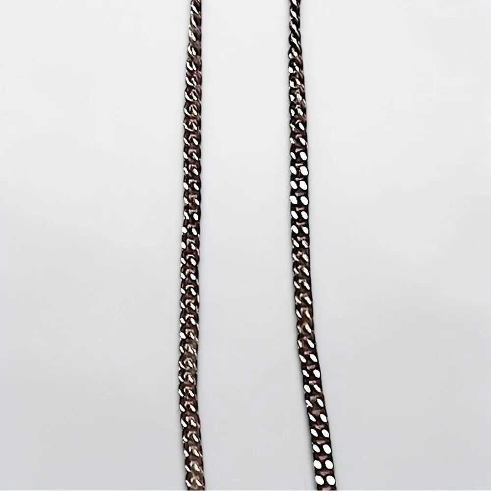 Delicate Sterling Silver 19” Cuban Chain Necklace